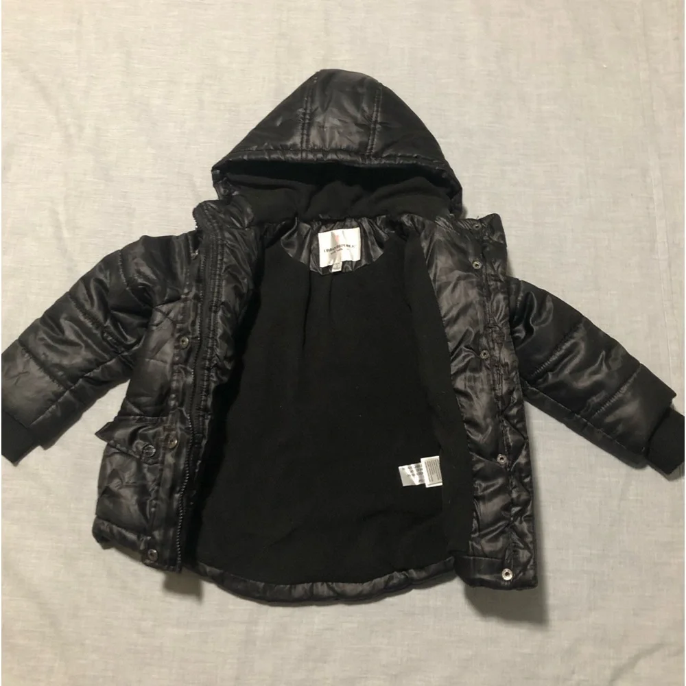 Urban Republic Girls Black Quilted Puffer Jacket Size S (4)